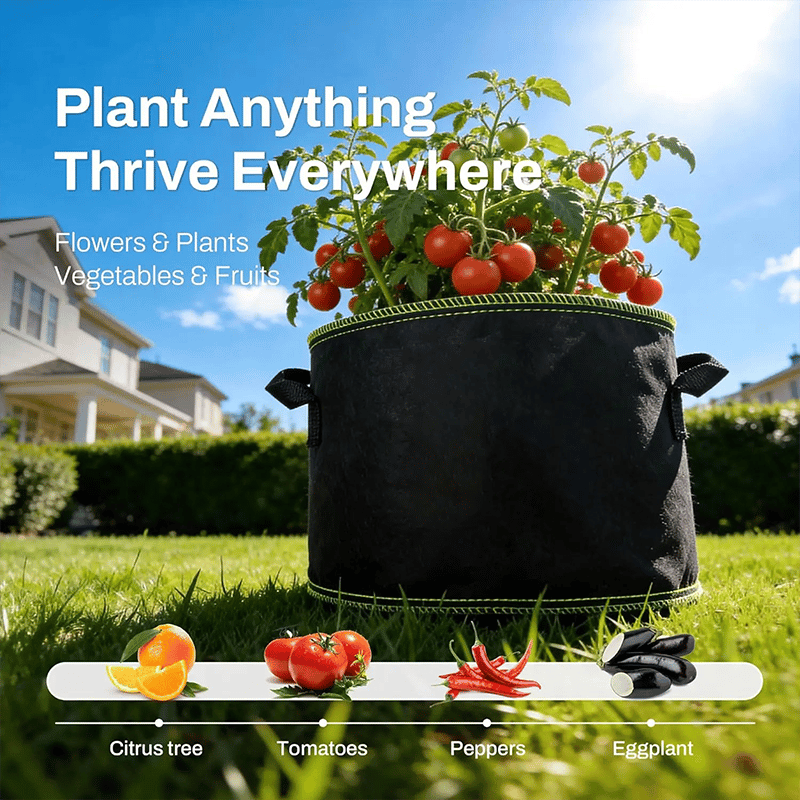 Eeveryvaven 5-Pack 5 Gallon Grow Bags