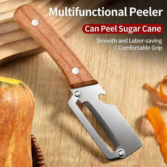 🥩Peel in Seconds – Sharp Stainless Steel Multi-Use Kitchen Peeler