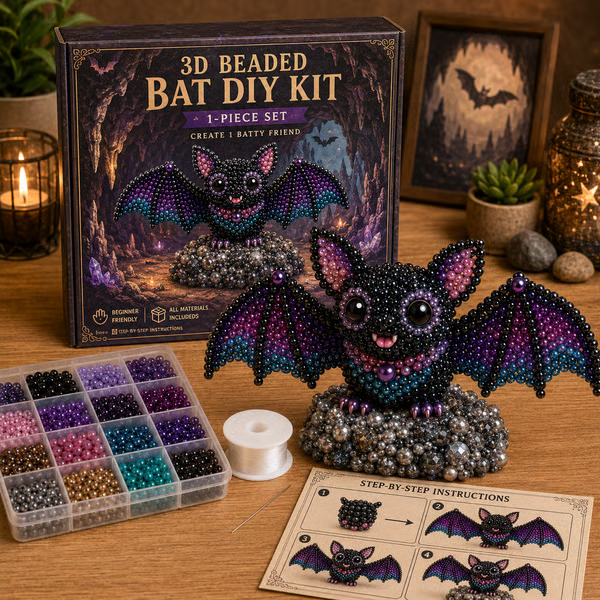 🔥🧵✨ Tiny 3D Beaded Animal DIY Kit（Unfinished Product）