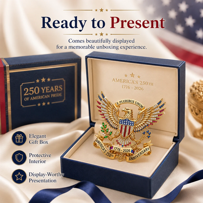 US 250th Anniversary Brooch Pin