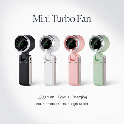 💨High Speed Portable Mini Turbo Fan｜Feel Cold Air In 3 Seconds❄️