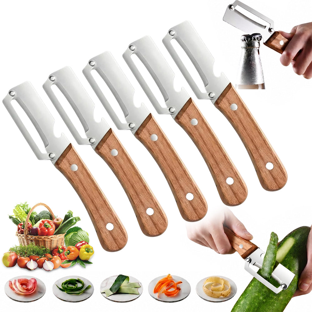 🥩Peel in Seconds – Sharp Stainless Steel Multi-Use Kitchen Peeler