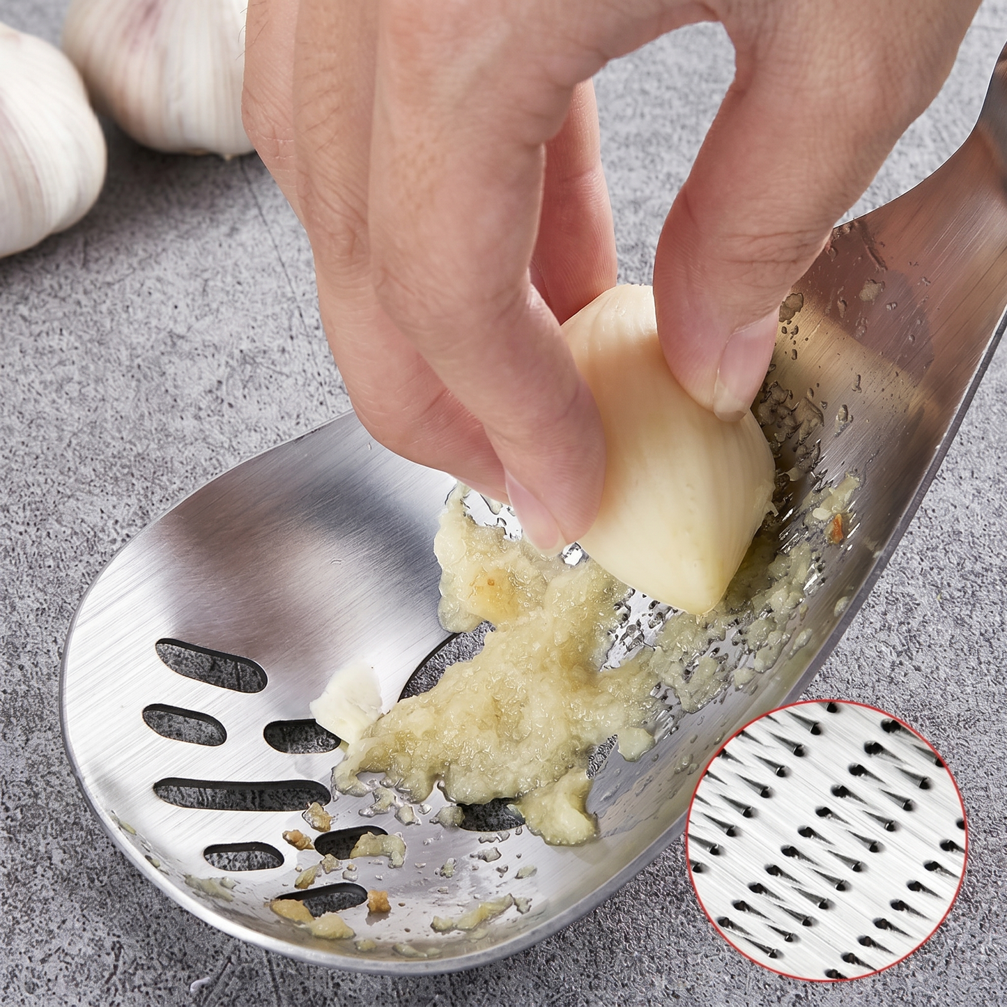🥄Ultimate Multi-purpose Kitchen Spoon | Pro-Grade 304 Stainless Steel Grater, Masher, Pasta Server & More⭐